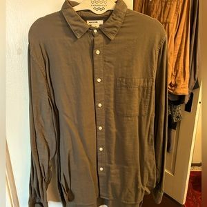 Hiroshi Kato - The Ripper Double Gauze Organic Cotton Shirt - Military Green